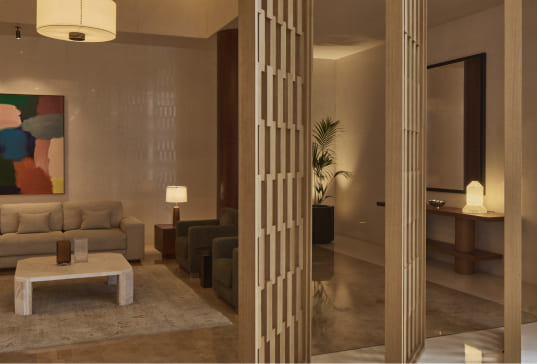 Modern interiors and design at Burj Daman